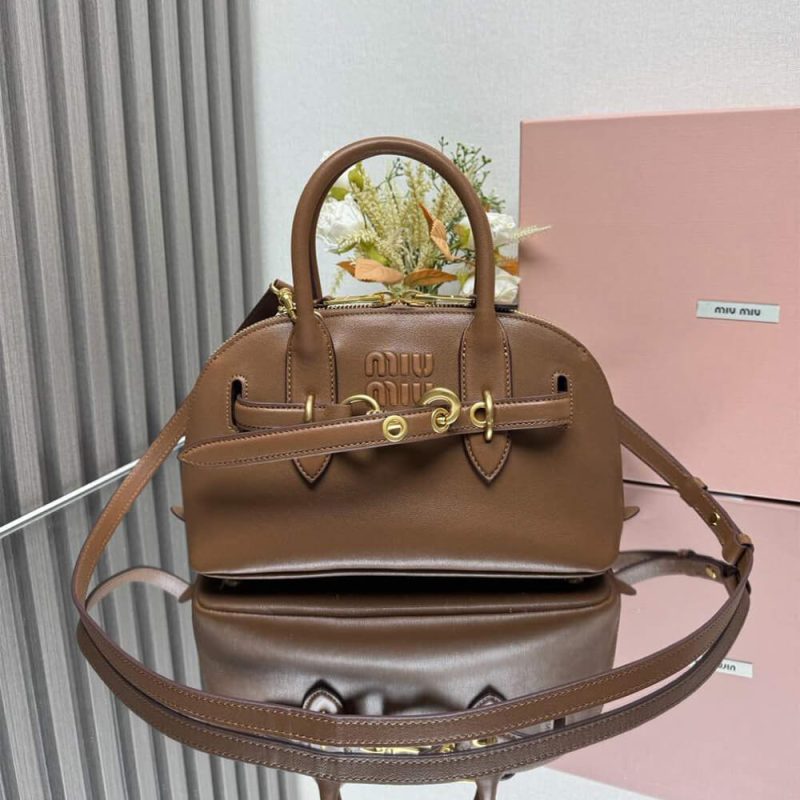 MiuMiu Small Aventure nappa leather top-handle bag (high-end grade) - Image 2