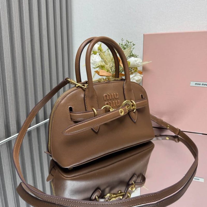 MiuMiu Small Aventure nappa leather top-handle bag (high-end grade) - Image 3
