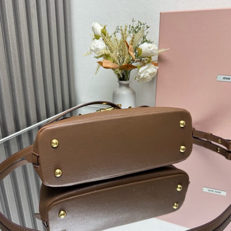 MiuMiu Small Aventure nappa leather top-handle bag (high-end grade) - Image 5