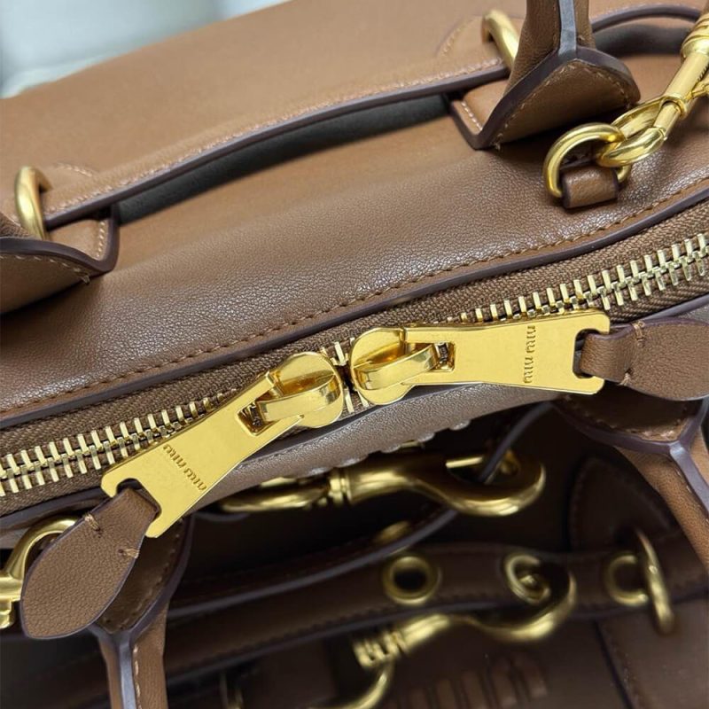 MiuMiu Small Aventure nappa leather top-handle bag (high-end grade) - Image 6