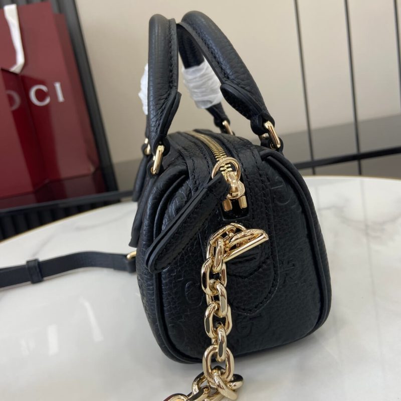GG Emblem mini boston bag - Image 3
