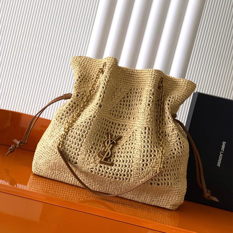 YSL JAMIE SHOPPING in raffia(HIGH-END GRADE) - Image 2