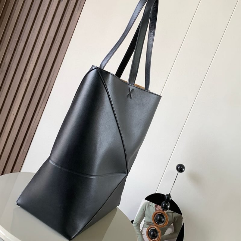 LOEWE Large Puzzle Fold tote in shiny calfskin(HIGH-END GRADE) - Image 3