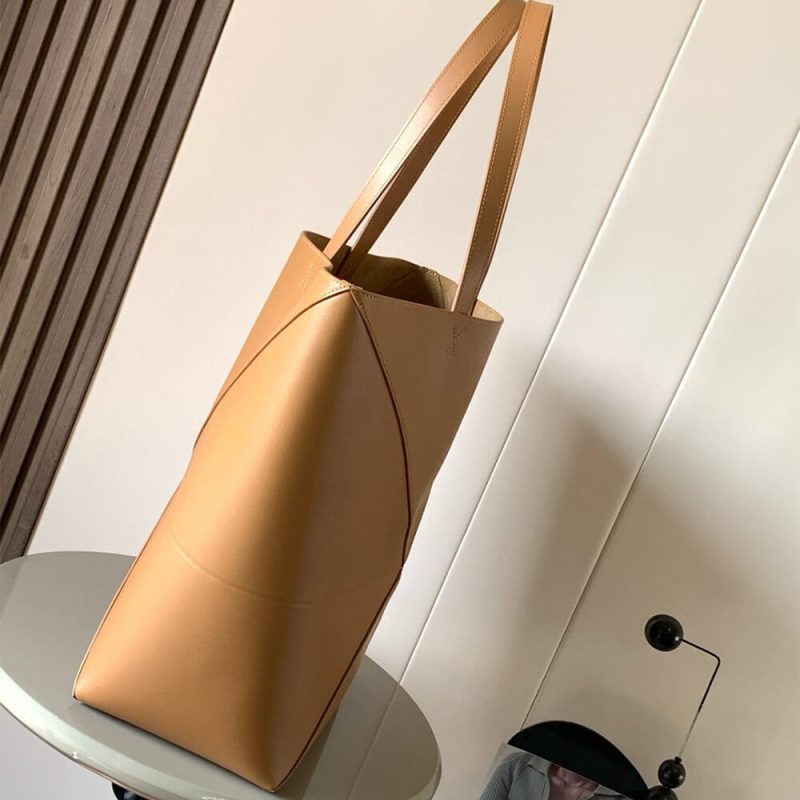 LOEWE Large Puzzle Fold tote in shiny calfskin(HIGH-END GRADE) - Image 3