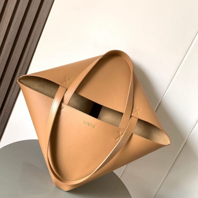 LOEWE Large Puzzle Fold tote in shiny calfskin(HIGH-END GRADE) - Image 7