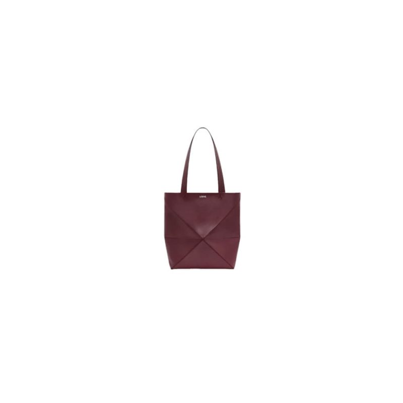 LOEWE Large Puzzle Fold tote in shiny calfskin(HIGH-END GRADE)