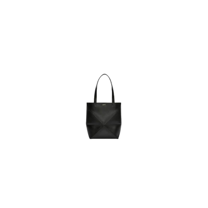 LOEWE Medium Puzzle Fold tote in shiny calfskin(HIGH-END GRADE)