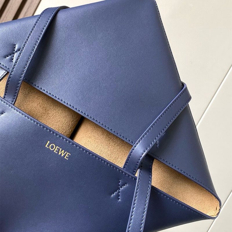 LOEWE Medium Puzzle Fold tote in shiny calfskin(HIGH-END GRADE) - Image 7