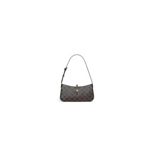 CELINE TINA SHOULDER BAG IN Triomphe canvas