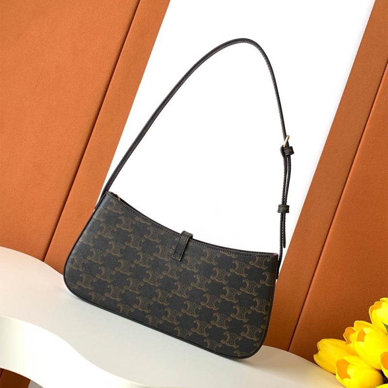 CELINE TINA SHOULDER BAG IN Triomphe canvas - Image 4