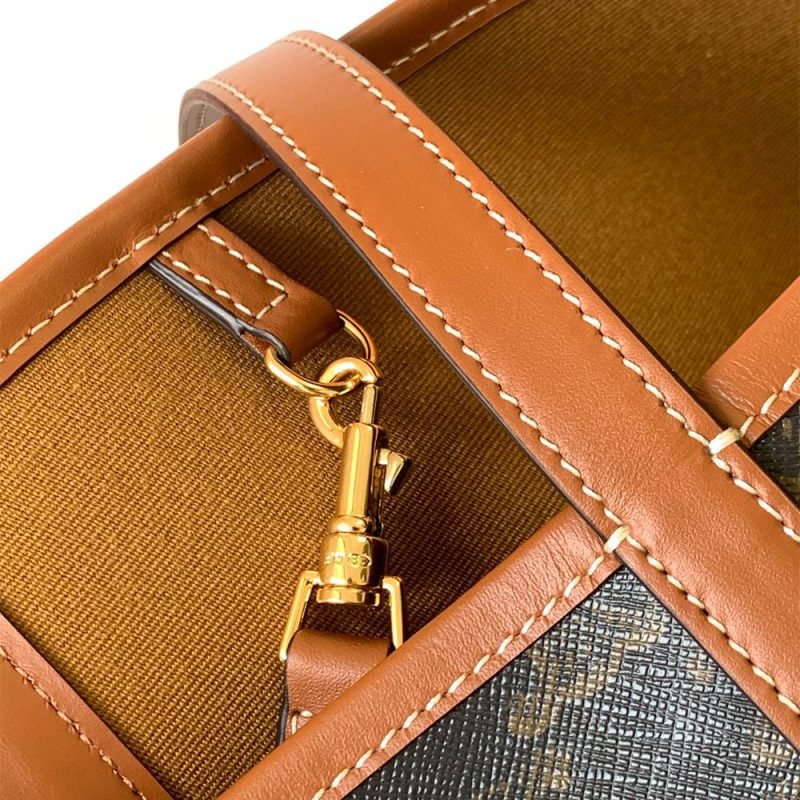 CELINE SOFT SHOPPER BAG IN Triomphe Canvas and Calfskin - Image 7