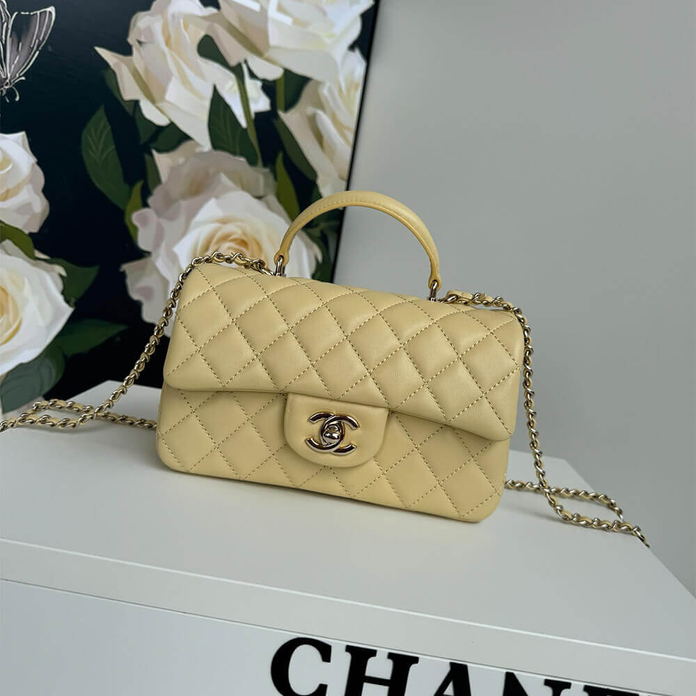 CHANEL Mini Classic Handbag With Top Handle 2 CHANEL Mini Classic Handbag With Top Handle - Image 2