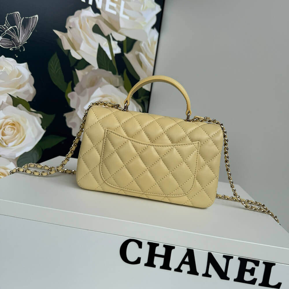 CHANEL Mini Classic Handbag With Top Handle 4 CHANEL Mini Classic Handbag With Top Handle - Image 4
