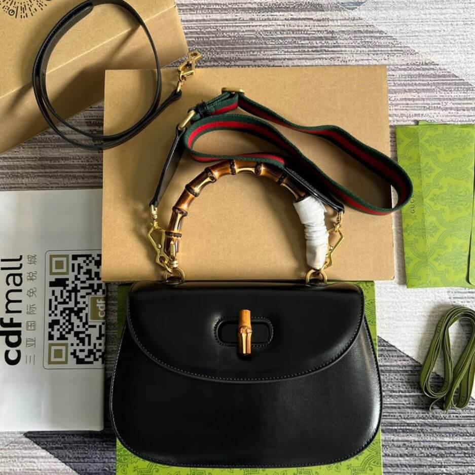 GUCCI BAMBOO 1947 MEDIUM TOP HANDLE BAG 2 GUCCI BAMBOO 1947 MEDIUM TOP HANDLE BAG - Image 2