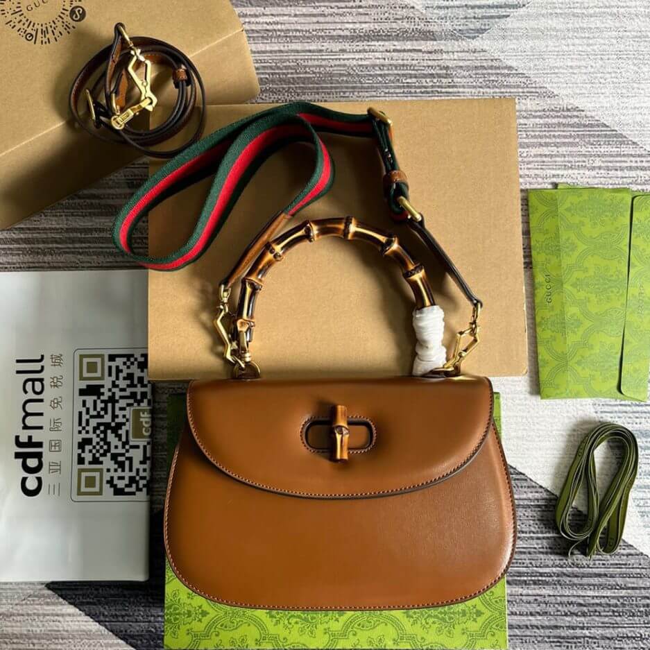 GUCCI BAMBOO 1947 MEDIUM TOP HANDLE BAG 2 GUCCI BAMBOO 1947 MEDIUM TOP HANDLE BAG - Image 2