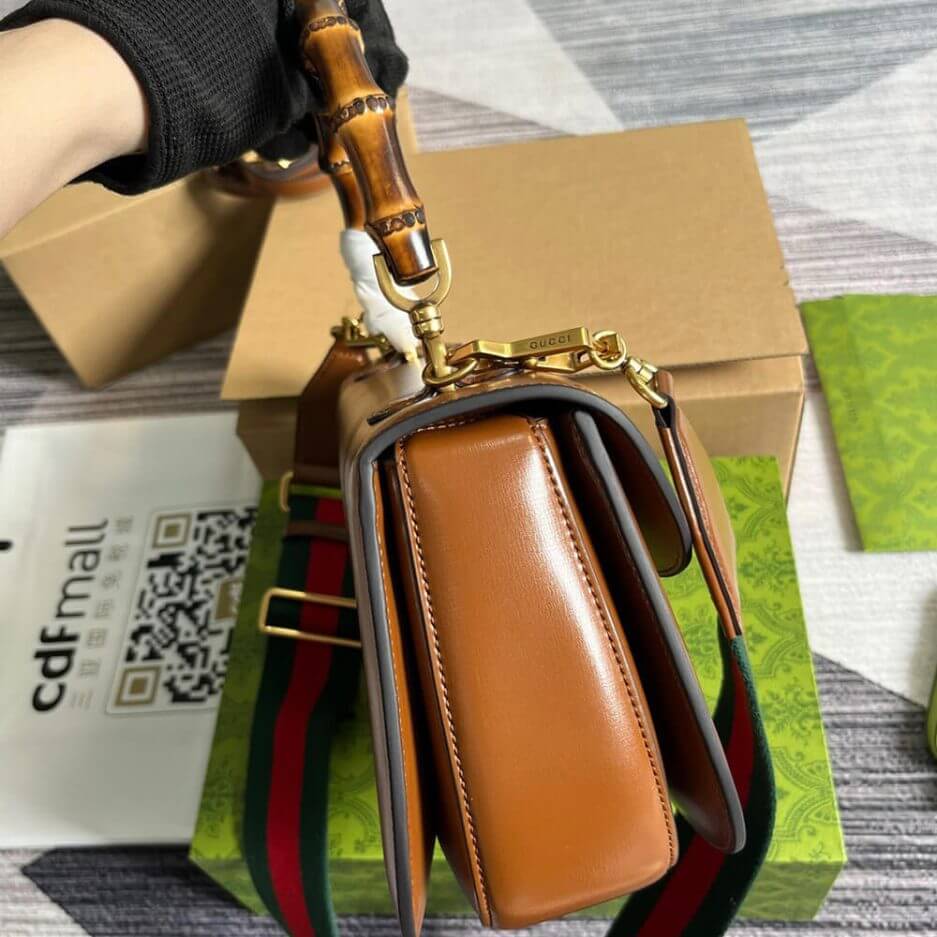 GUCCI BAMBOO 1947 MEDIUM TOP HANDLE BAG 3 GUCCI BAMBOO 1947 MEDIUM TOP HANDLE BAG - Image 3