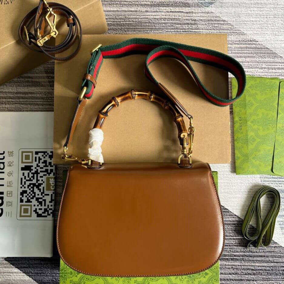 GUCCI BAMBOO 1947 MEDIUM TOP HANDLE BAG 4 GUCCI BAMBOO 1947 MEDIUM TOP HANDLE BAG - Image 4