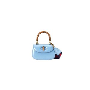 GUCCI BAMBOO 1947 JUMBO GG SMALL TOP HANDLE BAG