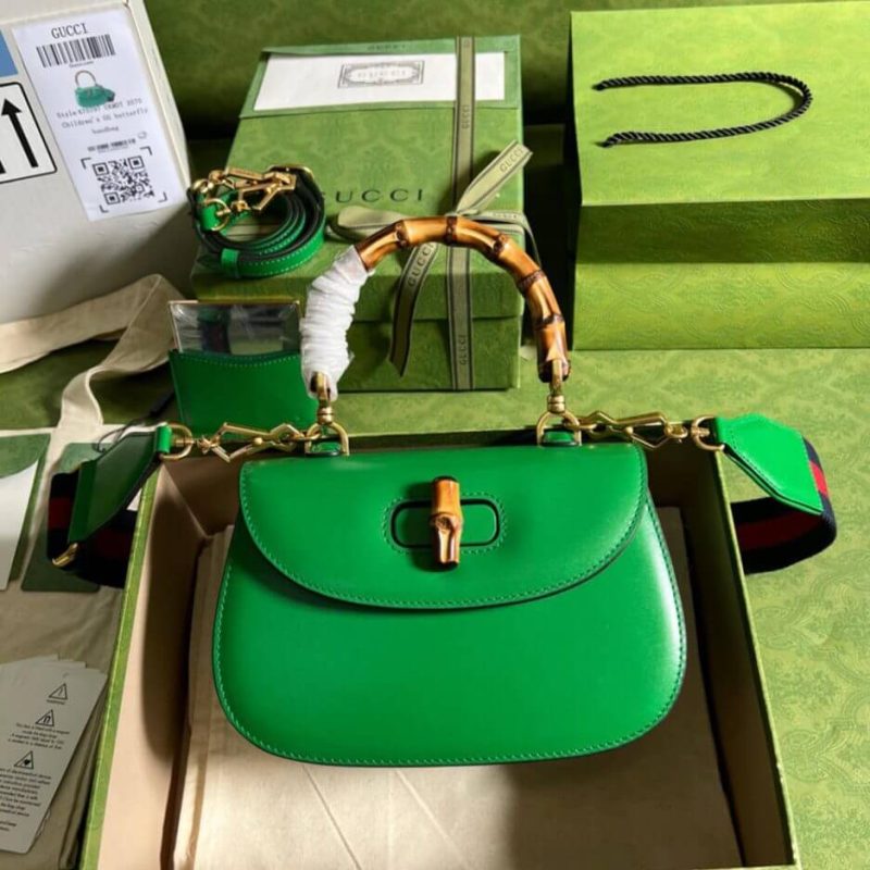 GUCCI BAMBOO 1947 JUMBO GG SMALL TOP HANDLE BAG - Image 2