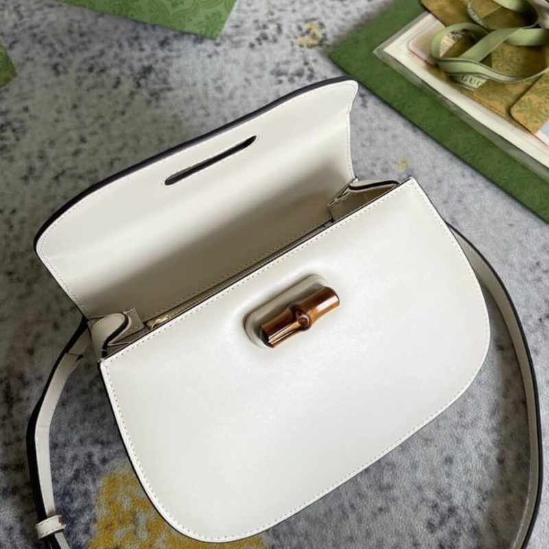 GUCCI BAMBOO 1947 JUMBO GG SMALL TOP HANDLE BAG - Image 6