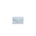 CELINE MARGO Shiny Calfskin Leather Chain Wallet