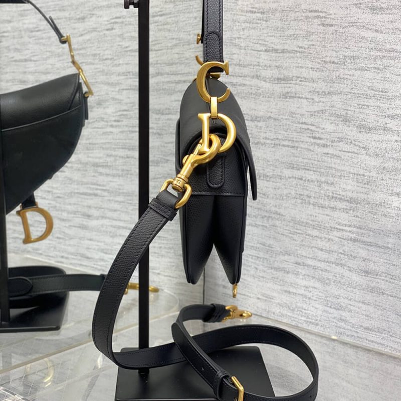 Dior Mini Saddle Bag with Strap - Image 3