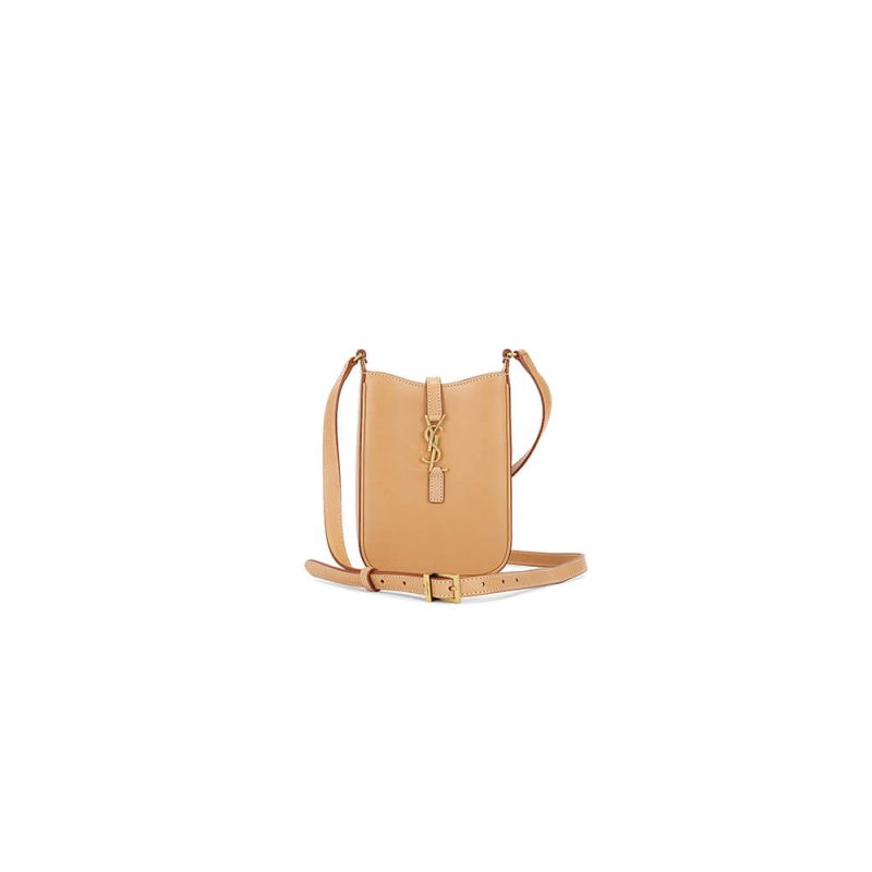 YSL Le 5 à 7 mini vertical bag in shiny leather