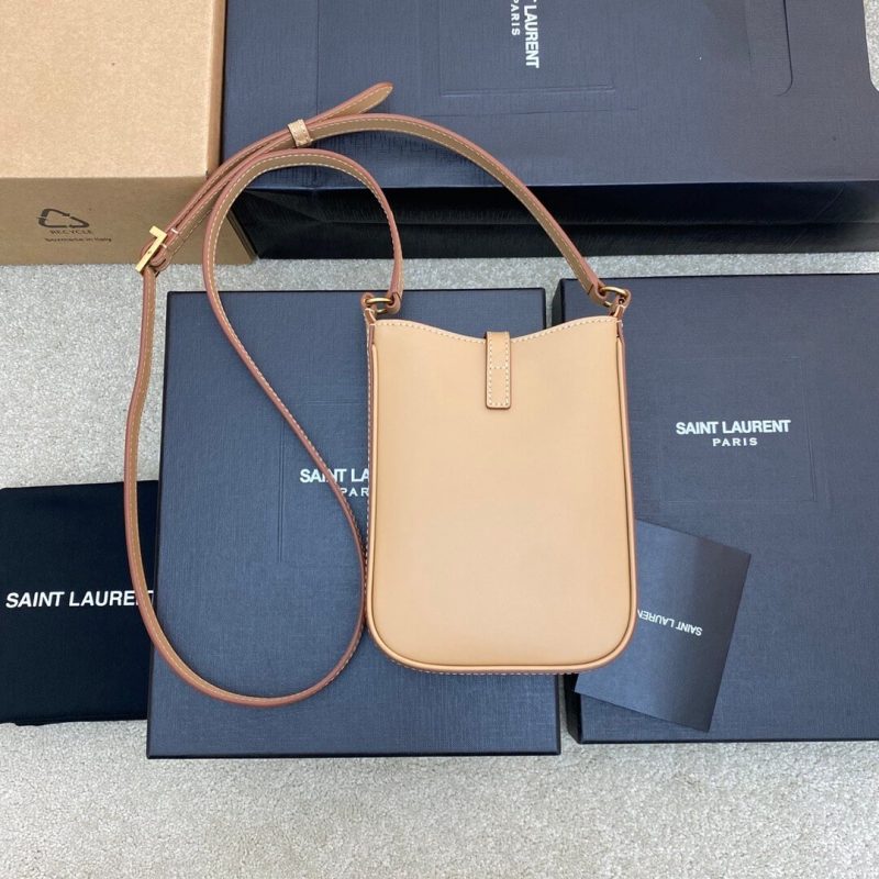 YSL Le 5 à 7 mini vertical bag in shiny leather - Image 4