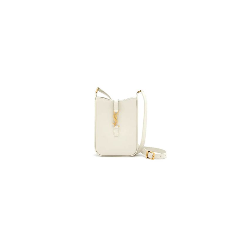 YSL Le 5 à 7 mini vertical bag in shiny leather