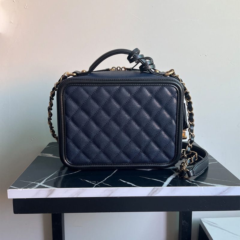 Chanel Medium Filigree Makeup Case - Image 4