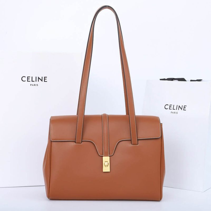 CELINE Medium Soft 16 Bag in Smooth Calfskin(High-end Grade) - Image 2