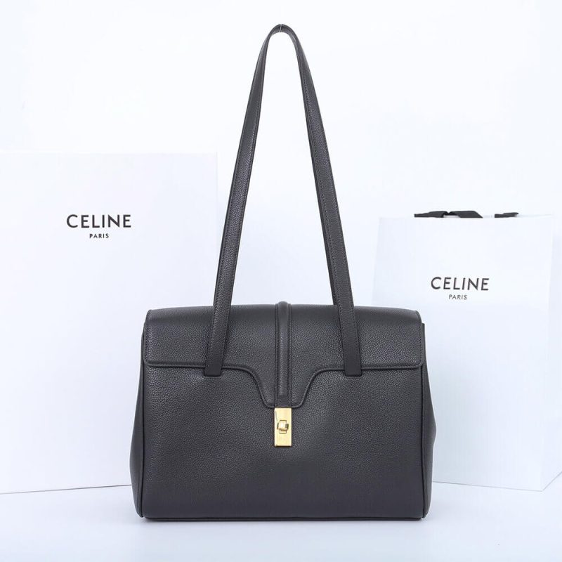 CELINE Medium Soft 16 Bag in Smooth Calfskin(High-end Grade) - Image 2