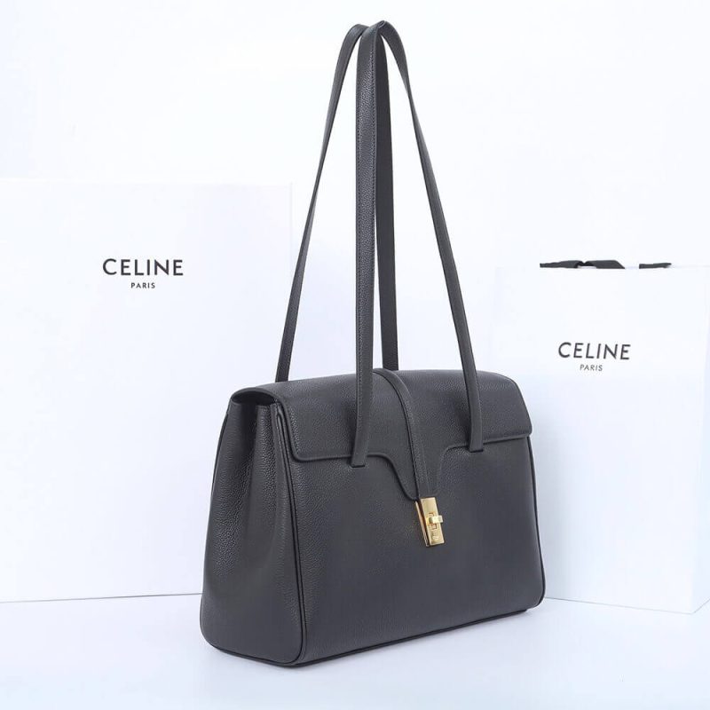 CELINE Medium Soft 16 Bag in Smooth Calfskin(High-end Grade) - Image 3