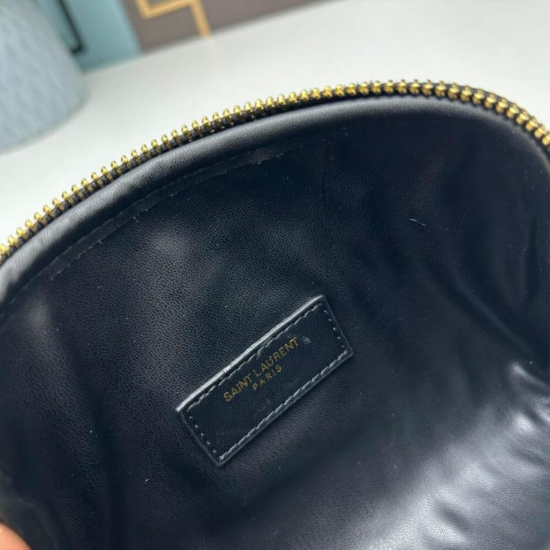 YSL Gaby zipped pouch in quilted lambskin - Image 7