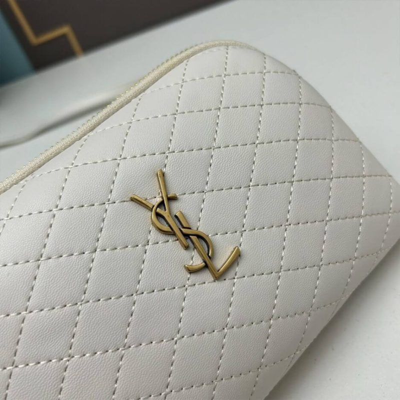 YSL Gaby zipped pouch in quilted lambskin - Image 6