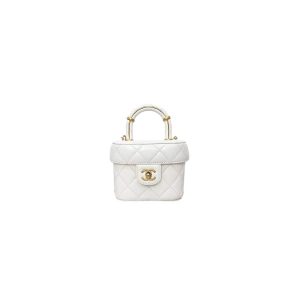 Chanel 23S handle cosmetic bag(high-end grade)