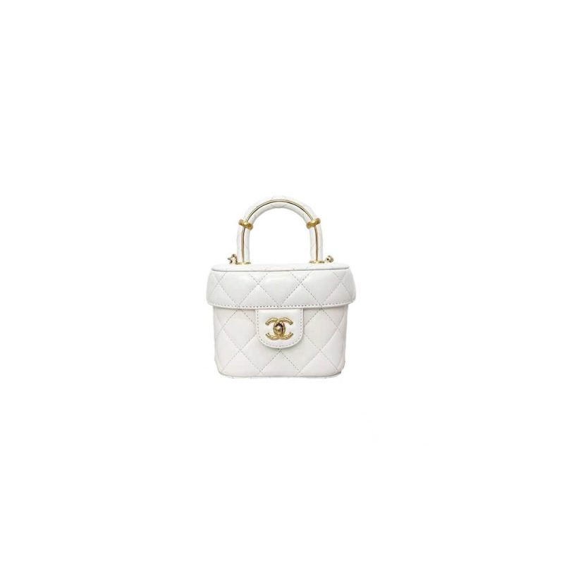 Chanel 23S handle cosmetic bag(high-end grade)