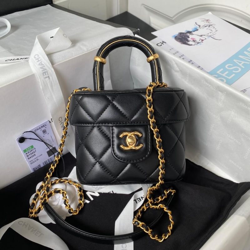 Chanel 23S handle cosmetic bag(high-end grade) - Image 2