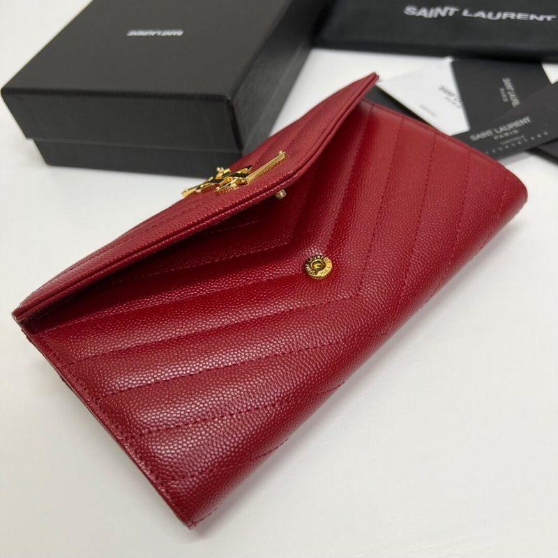 YSL CASSANDRE MATELASSÉ LARGE FLAP WALLET IN GRAIN DE POUDRE LEATHER - Image 5