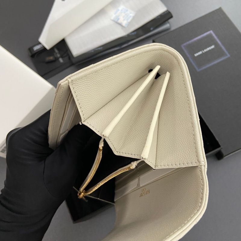 YSL CASSANDRE MATELASSÉ LARGE FLAP WALLET IN GRAIN DE POUDRE LEATHER - Image 7
