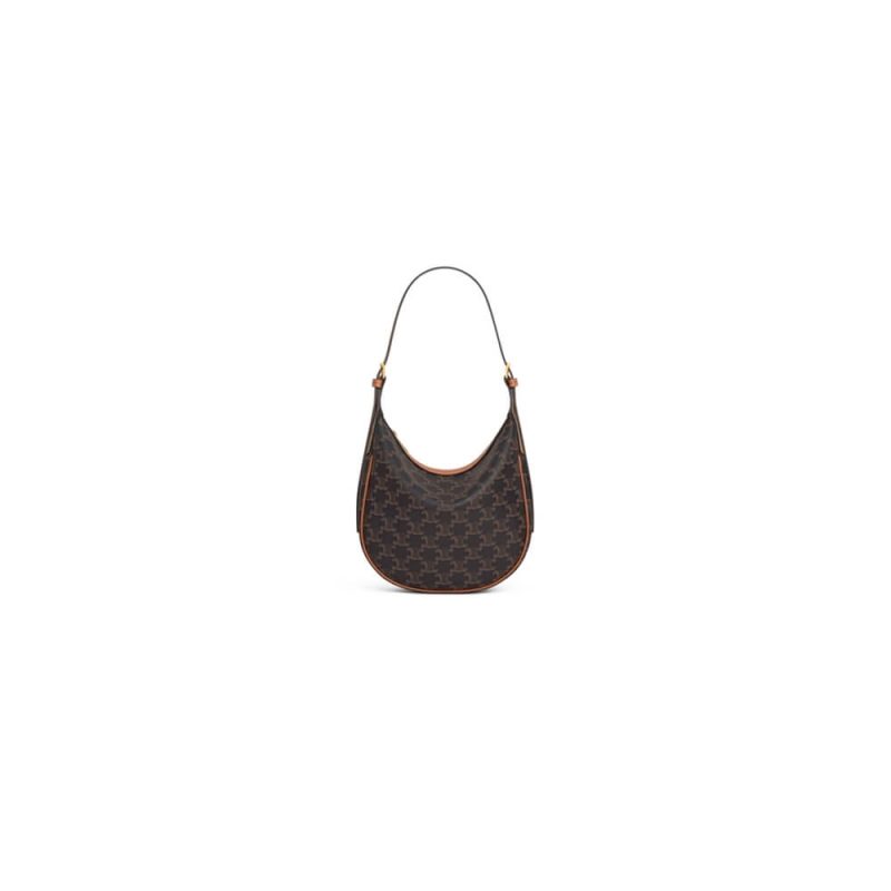 CELINE HELOÏSE TRIOMPHE LOGO PRINTED calfskin small bag