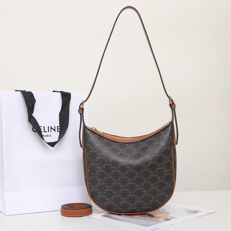 CELINE HELOÏSE TRIOMPHE LOGO PRINTED calfskin small bag - Image 2