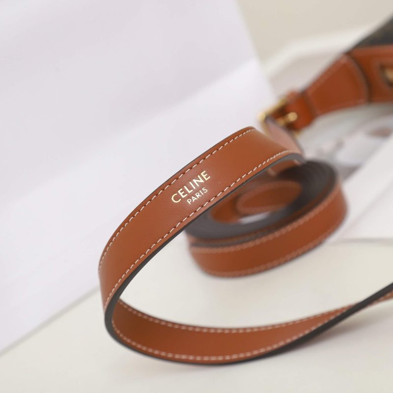 CELINE HELOÏSE TRIOMPHE LOGO PRINTED calfskin small bag - Image 7