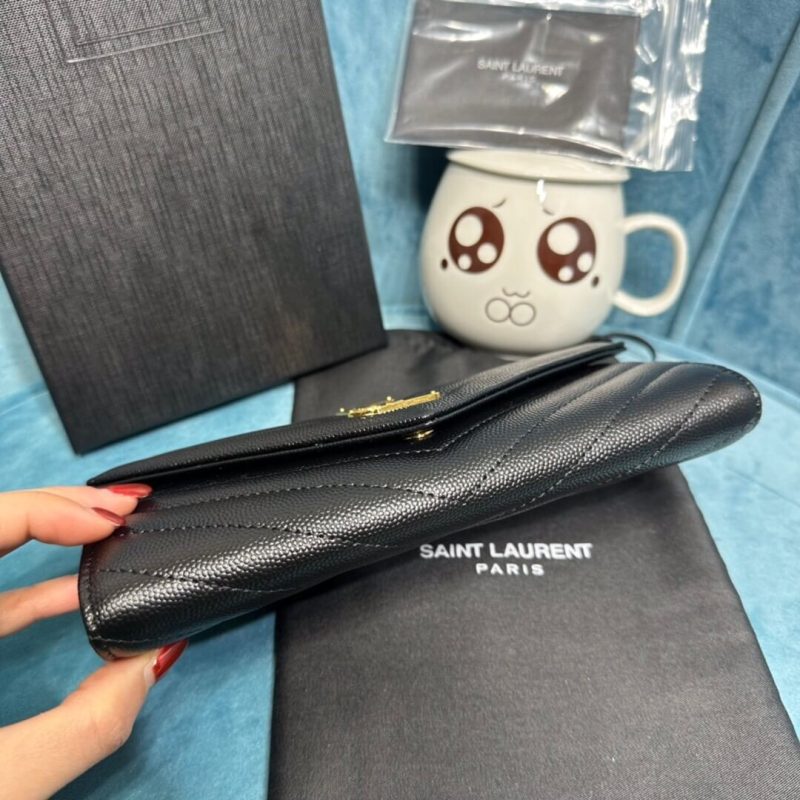 YSL CASSANDRE MATELASSÉ LARGE FLAP WALLET IN GRAIN DE POUDRE LEATHER - Image 5