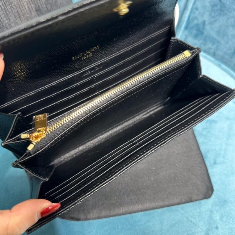 YSL CASSANDRE MATELASSÉ LARGE FLAP WALLET IN GRAIN DE POUDRE LEATHER - Image 7