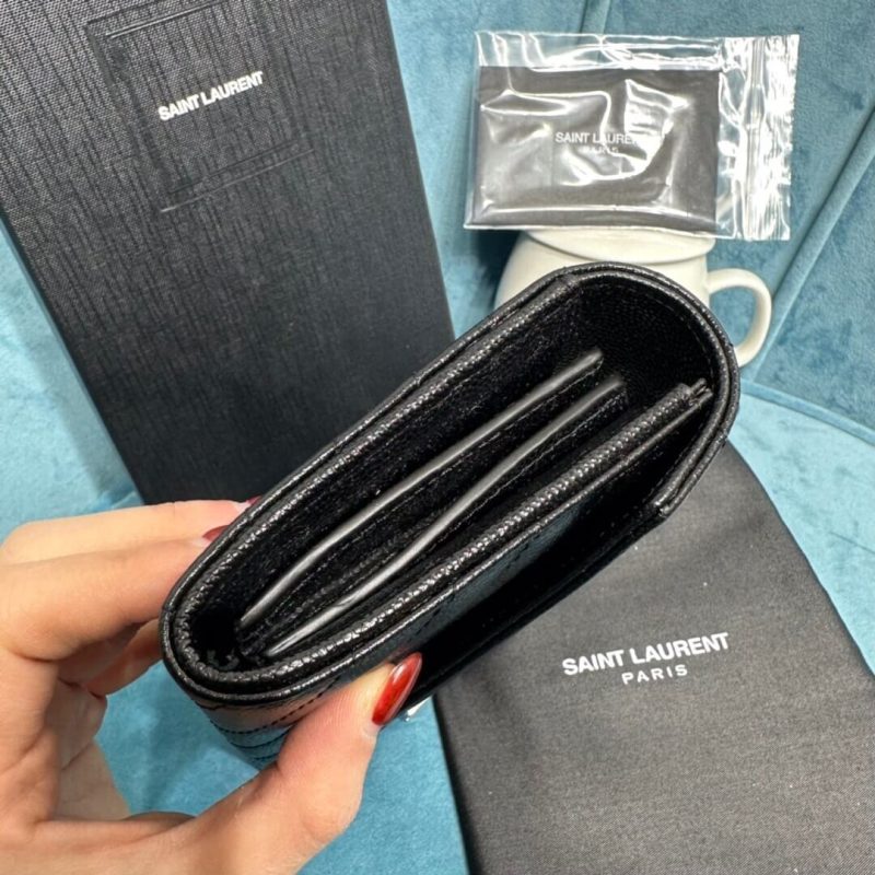 YSL CASSANDRE MATELASSÉ LARGE FLAP WALLET IN GRAIN DE POUDRE LEATHER - Image 3