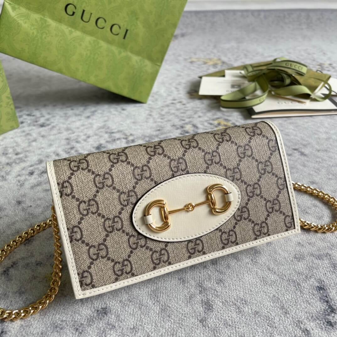 Gucci Horse Buckle 1955 Chain Wallet 2 Gucci Horse Buckle 1955 Chain Wallet - Image 2
