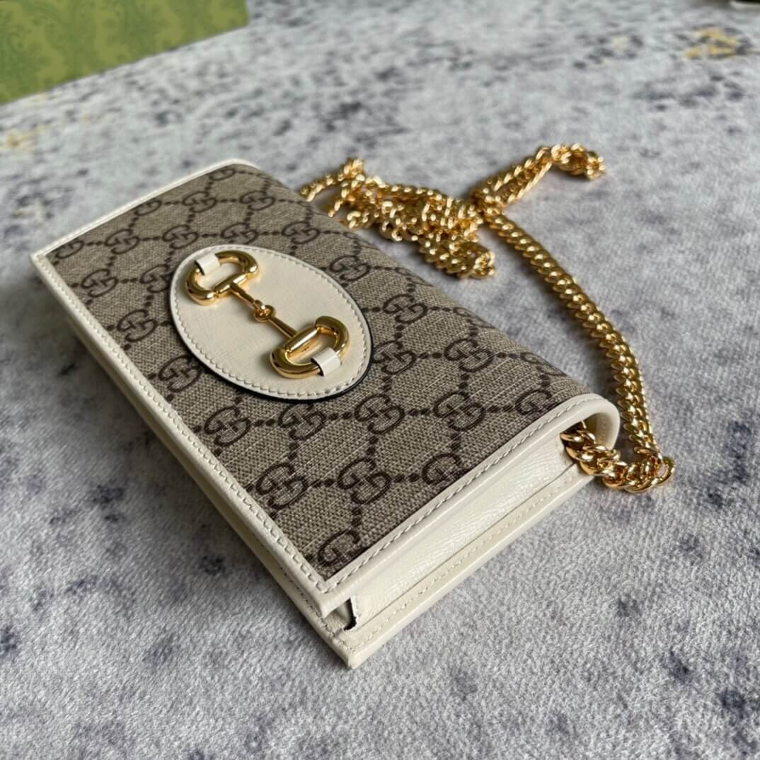 Gucci Horse Buckle 1955 Chain Wallet 3 Gucci Horse Buckle 1955 Chain Wallet - Image 3