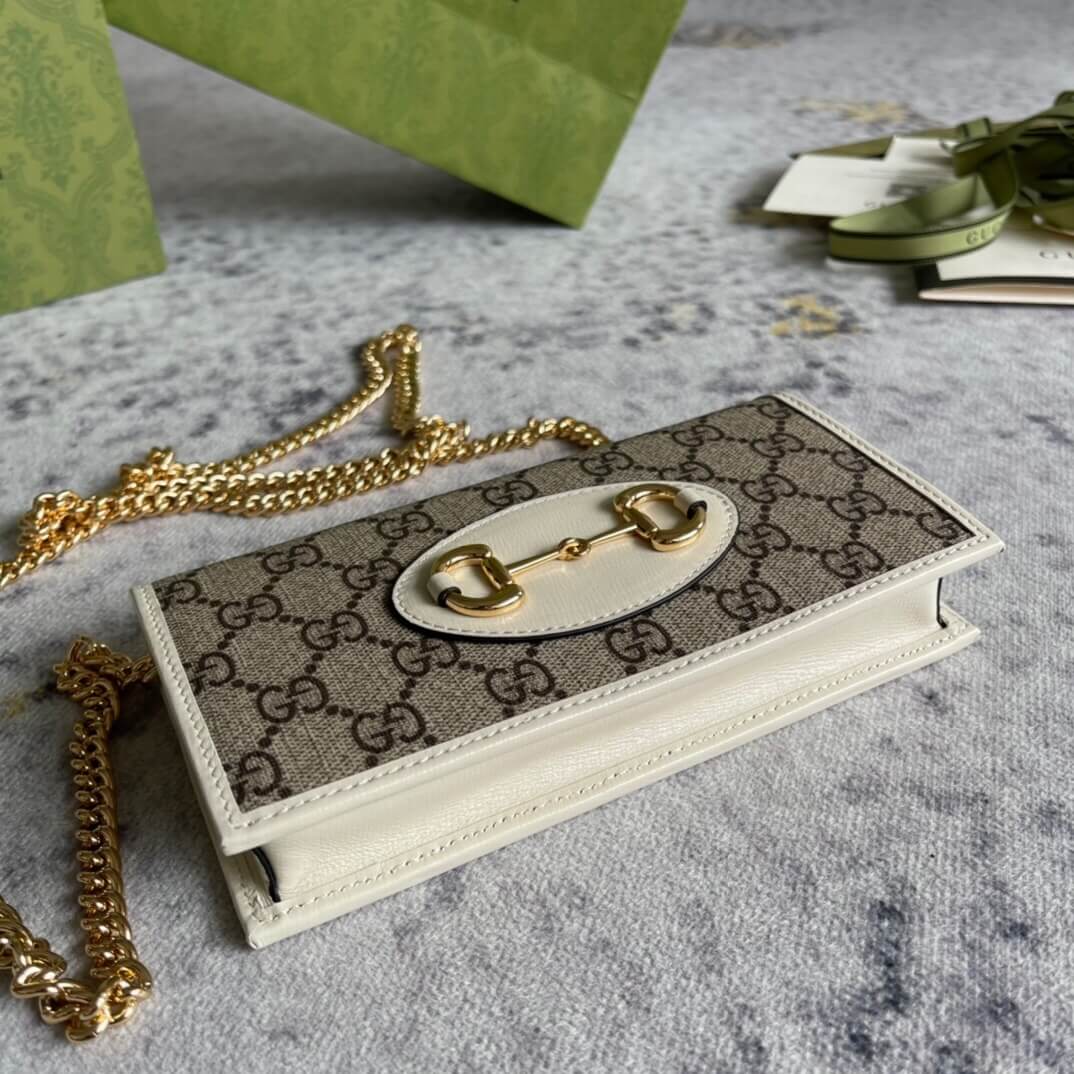 Gucci Horse Buckle 1955 Chain Wallet 6 Gucci Horse Buckle 1955 Chain Wallet - Image 6