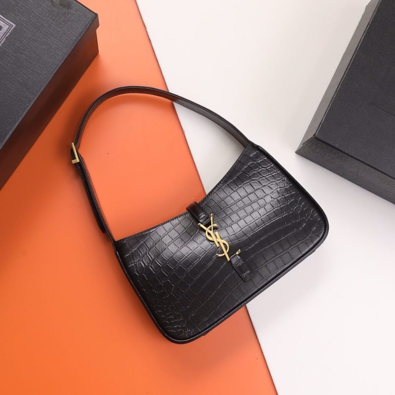 YSL LE 5 À 7 Crocodile embossed glossed leather - Image 2